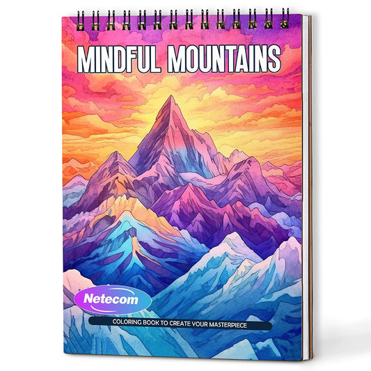 Mindful Mountains Coloring Book For Adults