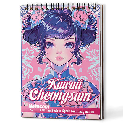 Netecom Kawaii Cheongsam Coloring Book For Adults