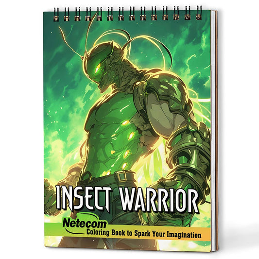Netecom Insect Warrior Coloring Book For Adults