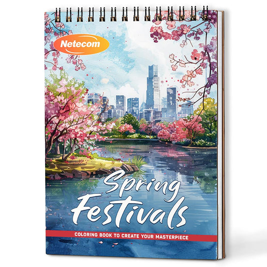 Spring Festivals Coloring Book For Adults