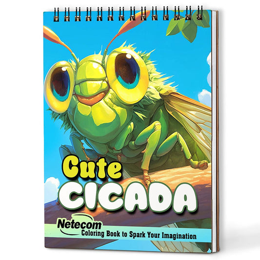 Netecom Cute Cicada Coloring Book For Adults