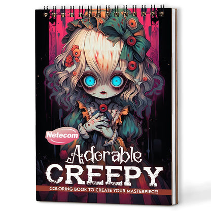 Netecom Adorable Creepy Adult Coloring Book For Adults
