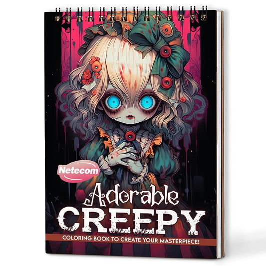 Netecom Adorable Creepy Adult Coloring Book For Adults