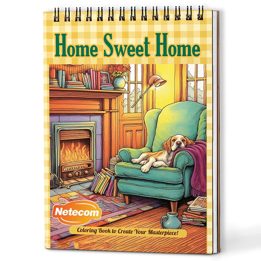Netecom Home Sweet Home Coloring Book For Adults