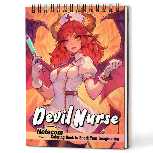 Netecom Devil Nurse Coloring Book For Adults
