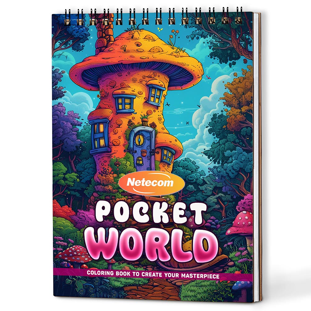 Pocket World Coloring Book For Adults