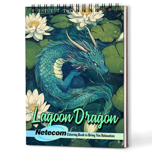 Netecom Lagoon Dragon Coloring Book For Adults