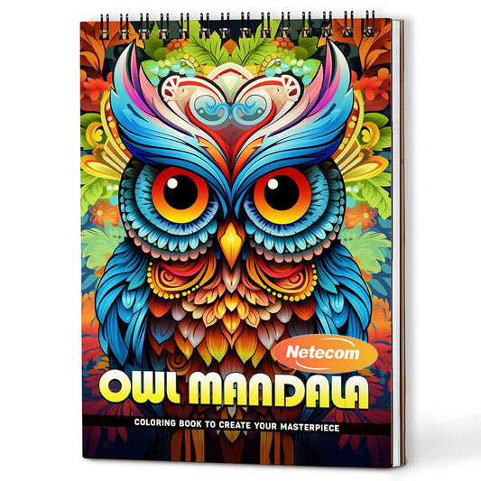 Owl Mandala Coloring Book For Adults
