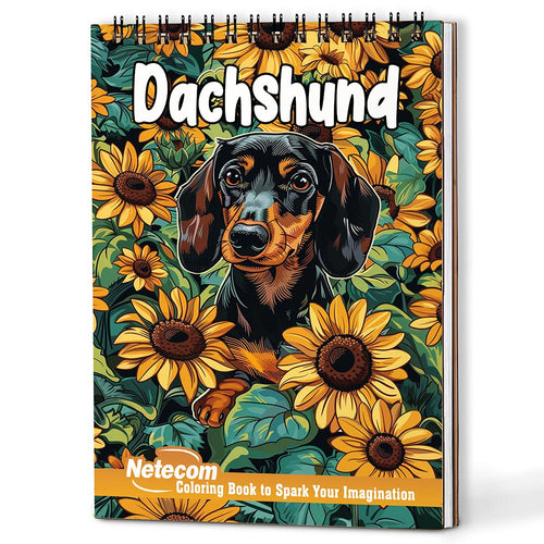 Netecom Dachshund Coloring Book For Adults