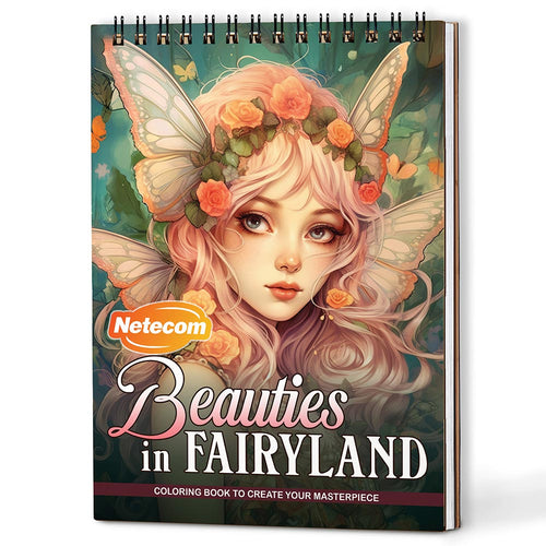 Netecom Beauties in Fairyland Coloring Book For Adults