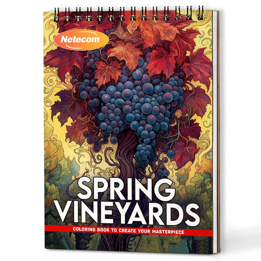 Spring Vineyards Coloring Book For Adults