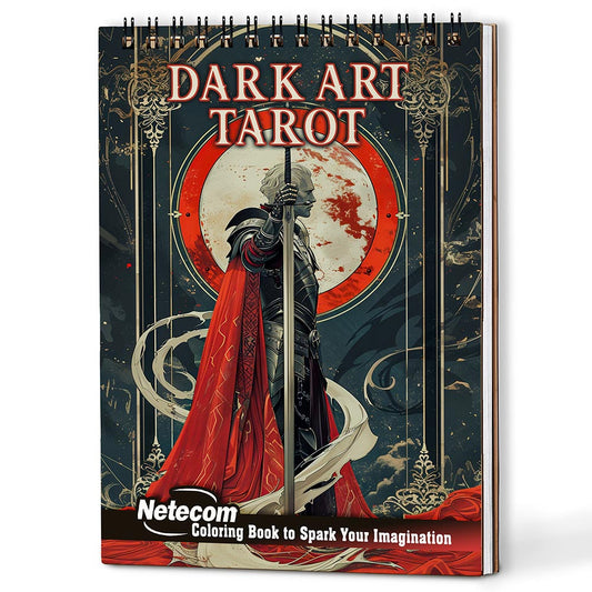 Netecom Dark Art Tarot Coloring Book For Adults