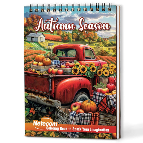Netecom Autumn Season Coloring Book For Adults