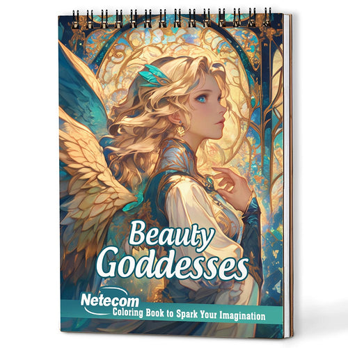 Netecom Beauty Goddesses Coloring Book For Adults