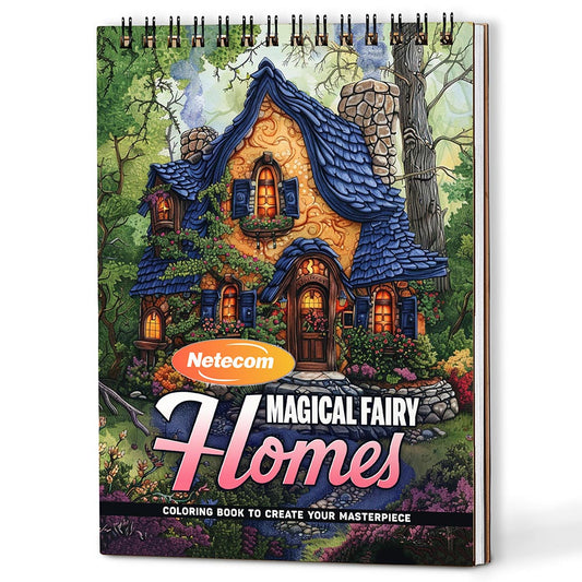 Magical Fairy Homes Coloring Book For Adults