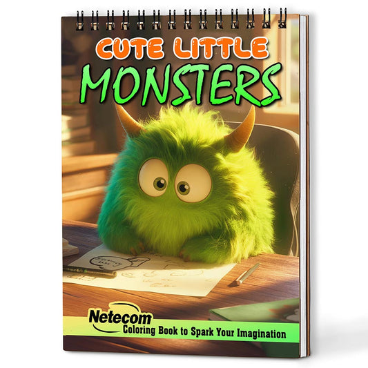 Netecom Cute Little Monsters Coloring Book For Adults