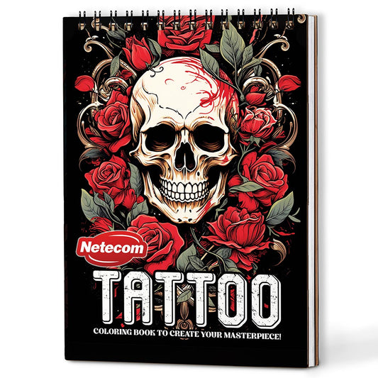 Netecom Tattoo Coloring Book For Adults