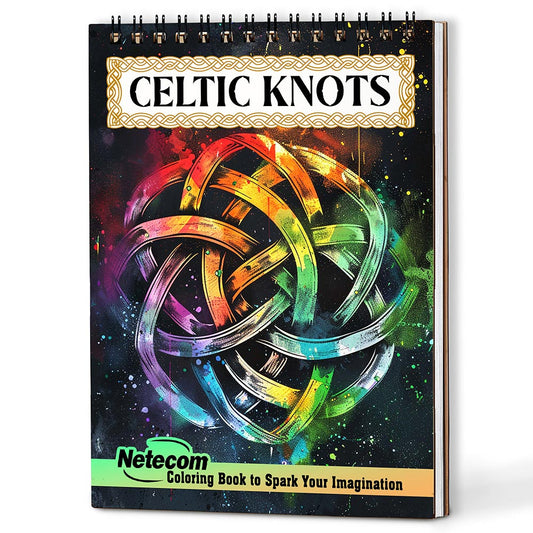 Netecom Celtic Knots Coloring Book For Adults