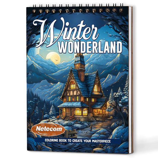 Netecom Winter Wonderland Coloring Book For Adults