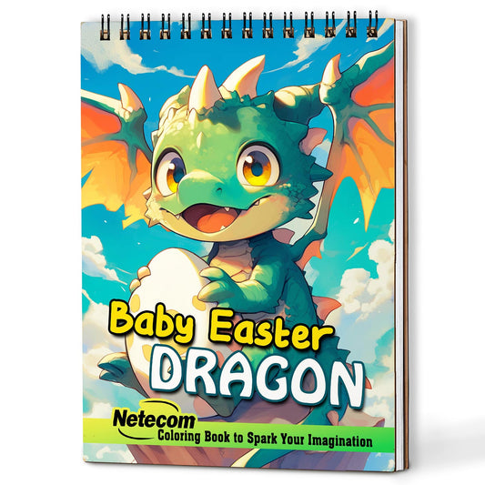Netecom Baby Easter Dragon Coloring Book For Adults