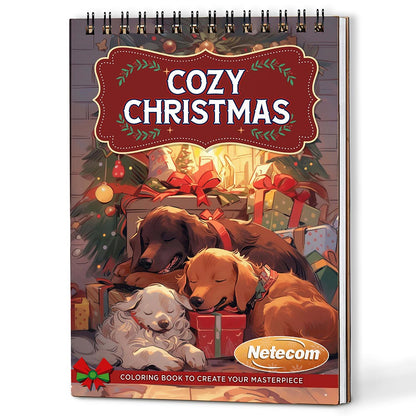 Netecom Cozy Christmas Coloring Book For Adults