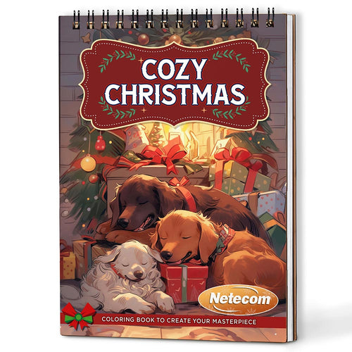 Netecom Cozy Christmas Coloring Book For Adults