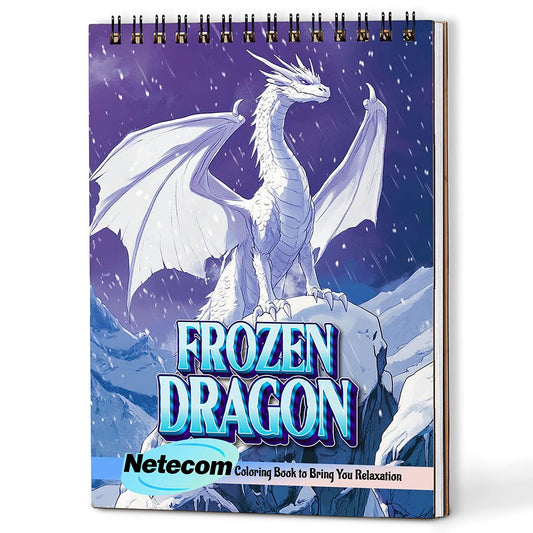 Netecom Frozen Dragon Coloring Book For Adults