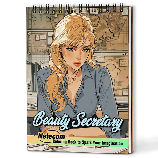 Netecom Beauty Secretary Coloring Book For Adults