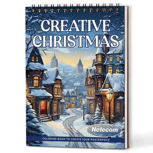 Netecom Creative Christmas Coloring Book For Adults
