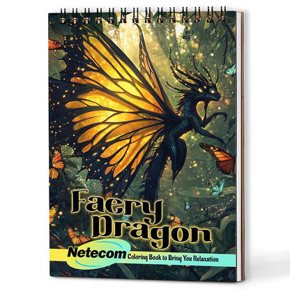 Netecom Faery Dragon Coloring Book For Adults
