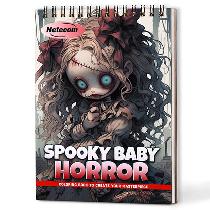 Netecom Spooky Baby Horror Coloring Book For Adults
