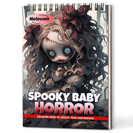Netecom Spooky Baby Horror Coloring Book For Adults