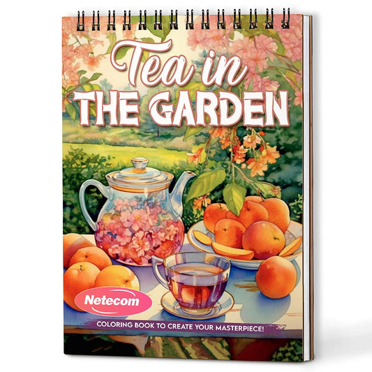 Netecom Tea in the Garden Coloring Book For Adults