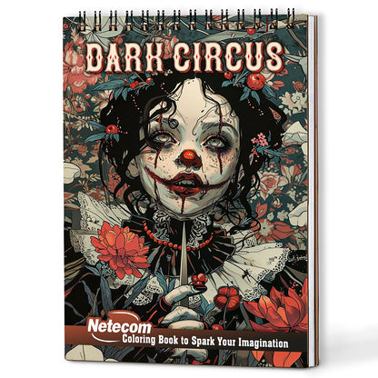 Netecom Dark Circus Coloring Book For Adults