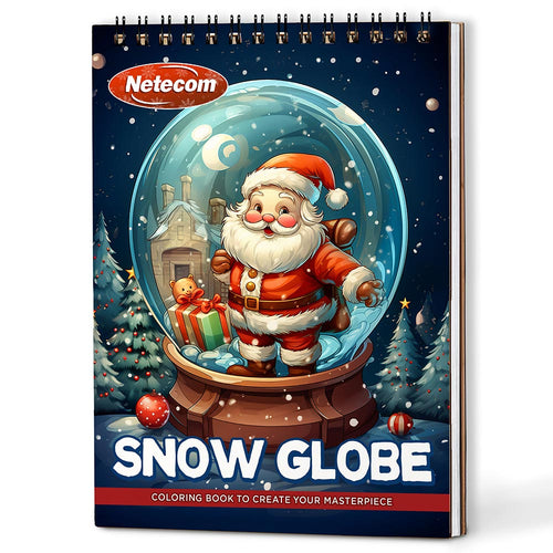 Netecom Snow Globe Coloring Book For Adults