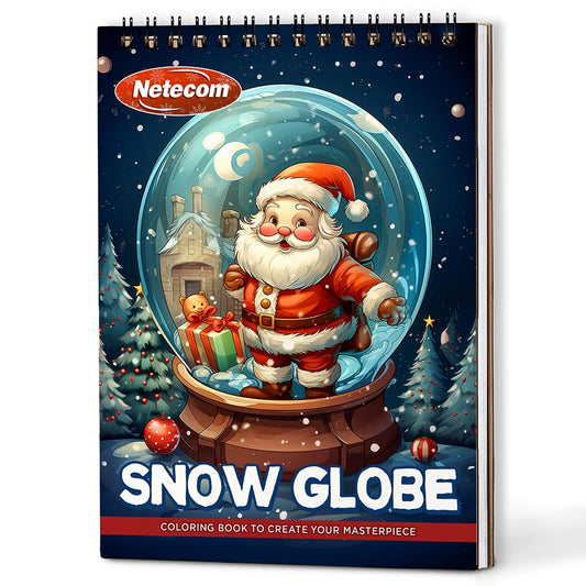Netecom Snow Globe Coloring Book For Adults