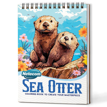 Netecom Sea Otter Coloring Book For Adults
