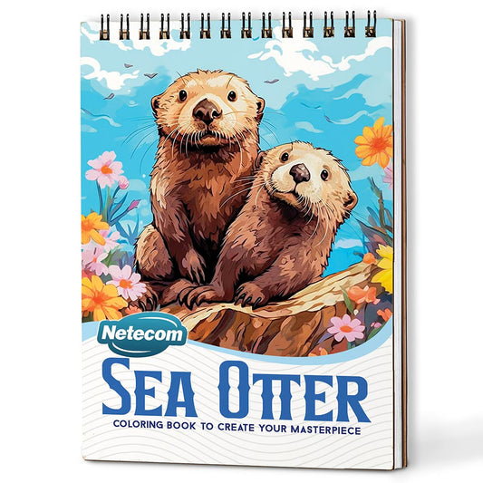 Netecom Sea Otter Coloring Book For Adults