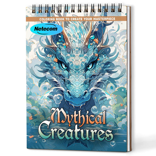 Mythical Creatures Coloring Book For Adults