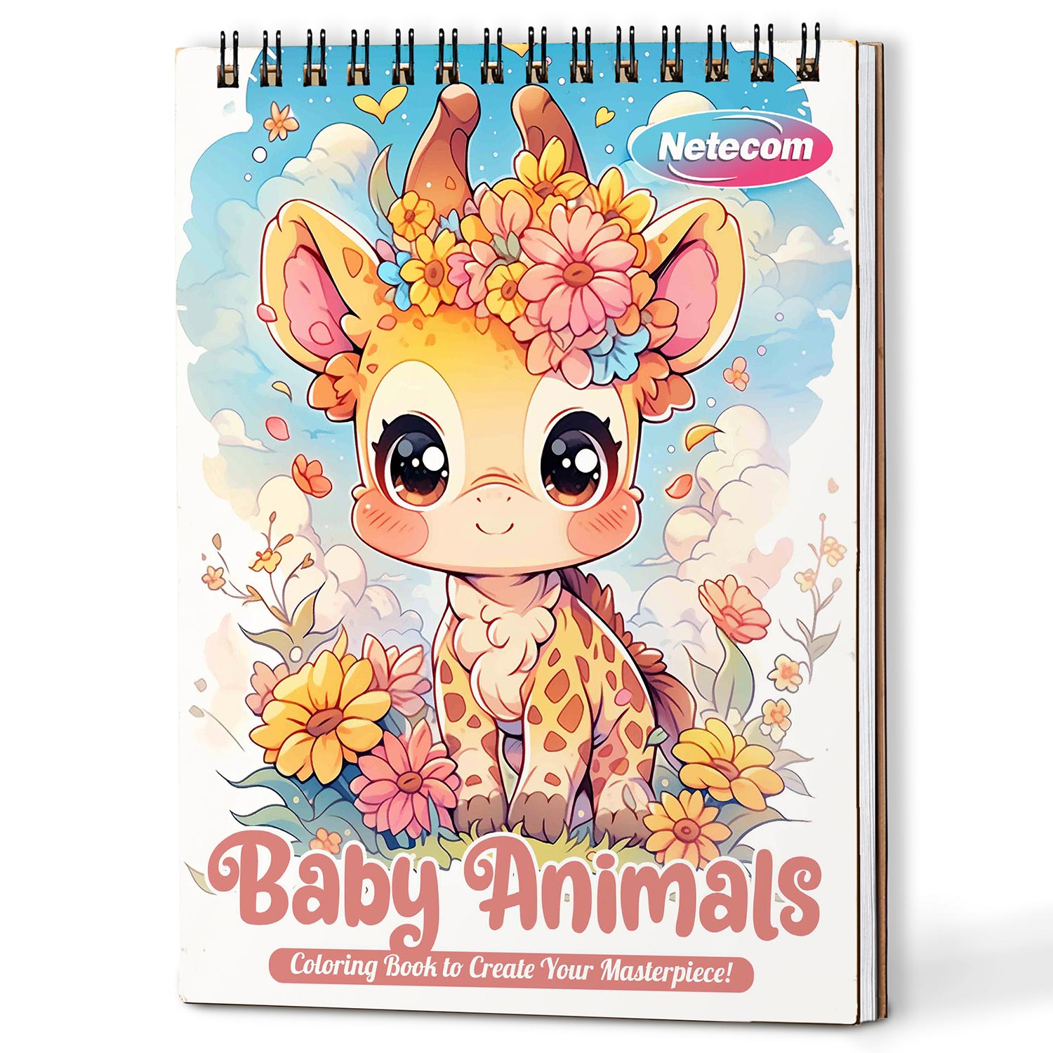 Netecom Baby Animals Coloring Book For Adults