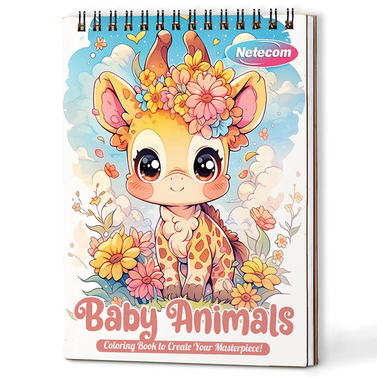 Netecom Baby Animals Coloring Book For Adults