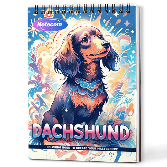 Netecom Dachshund Coloring Book For Adults