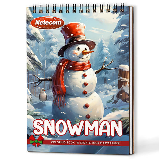 Netecom Snowman Coloring Book For Adults