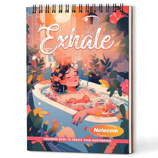 Exhale Coloring Book For Adults
