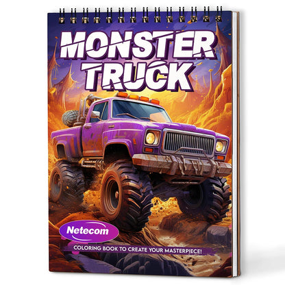 Monster Truck Coloring Book For Adults