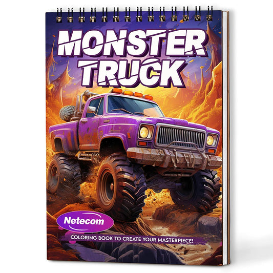 Monster Truck Coloring Book For Adults