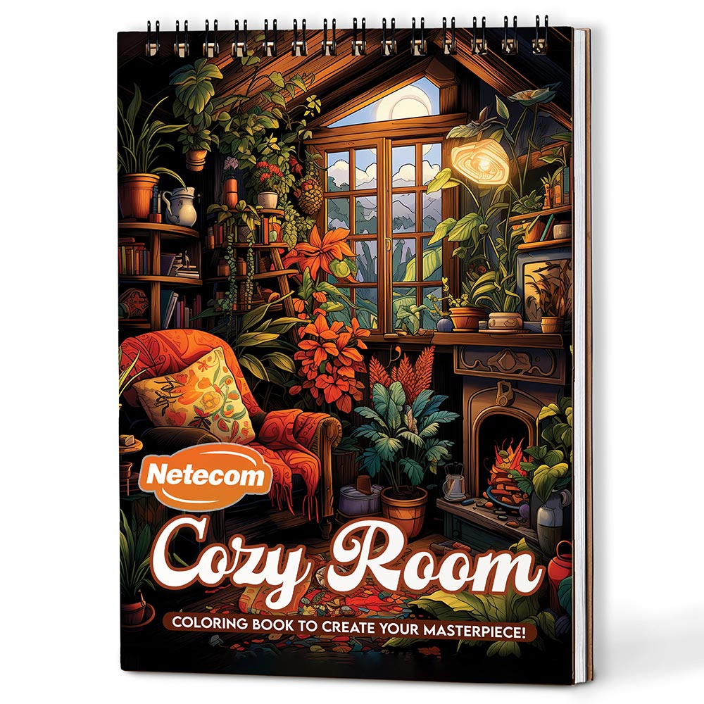 Netecom cozy-room Coloring Book For Adults