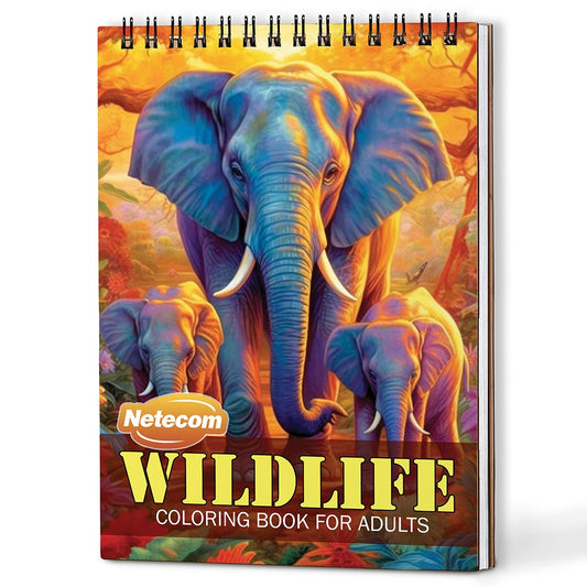 Netecom Wildlife Coloring Book For Adults