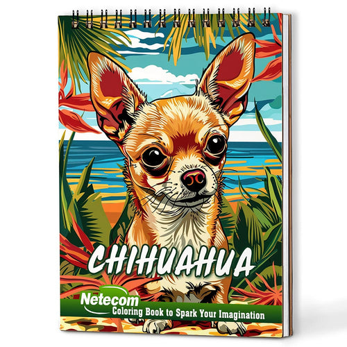 Netecom Chihuahua Coloring Book For Adults