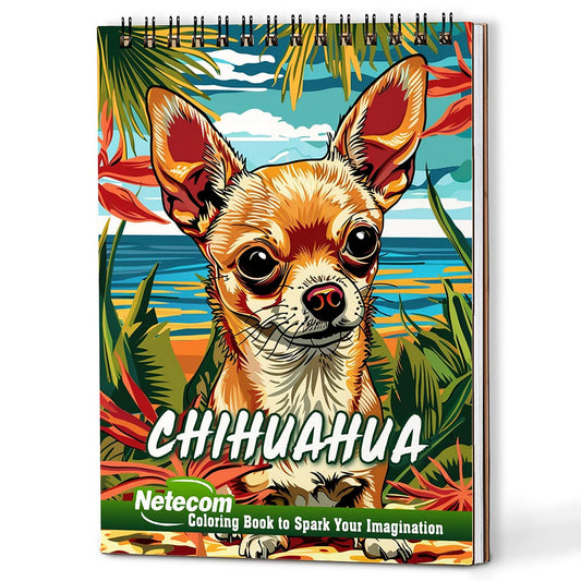 Netecom Chihuahua Coloring Book For Adults
